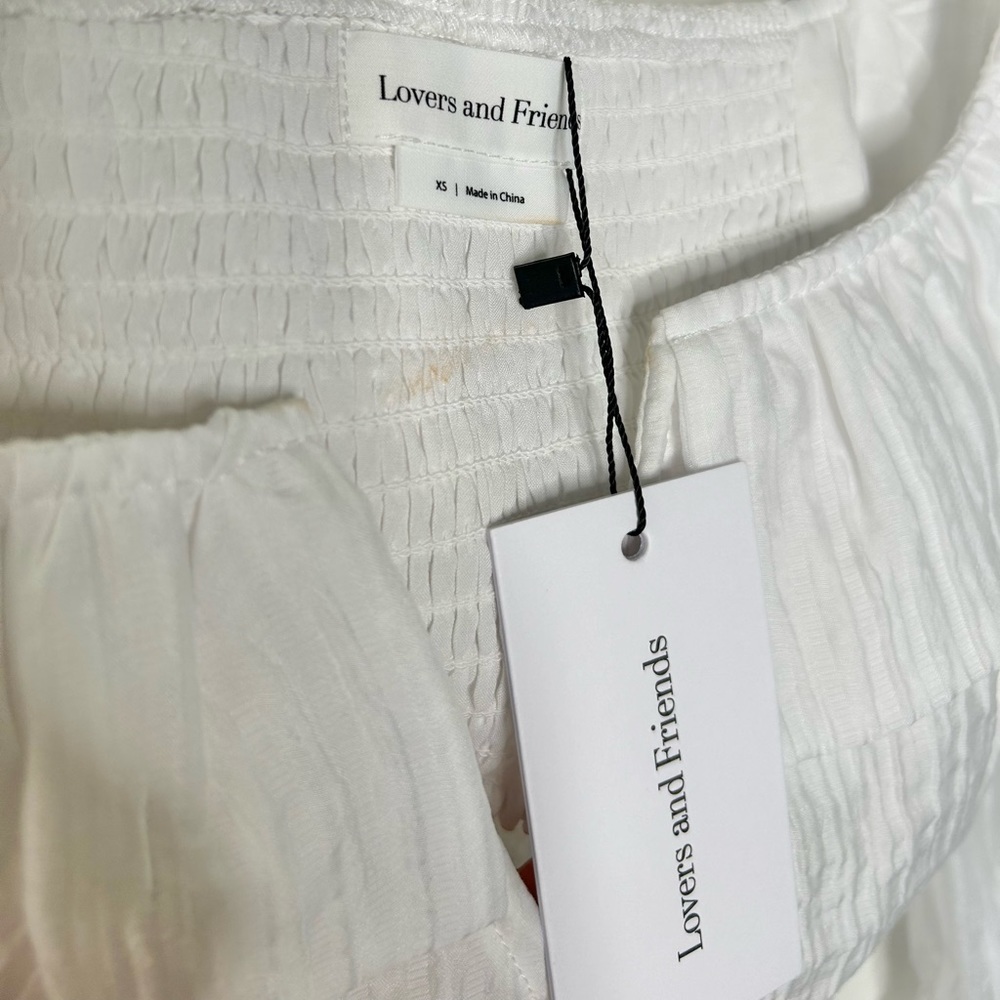 Lovers + Friends Crisp White Puff Sleeve Blouse - Picture 12 of 13